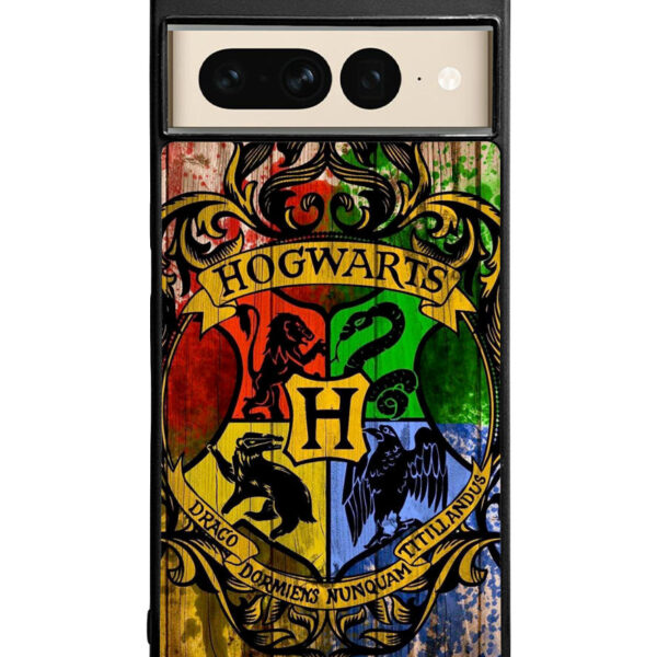 Harry Potter Hogwarts Logo wood Google Pixel 7 Pro Case CT5151