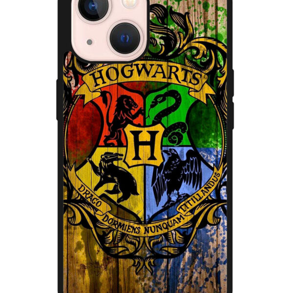 Harry Potter Hogwarts Logo wood iPhone 13 Case CT5151