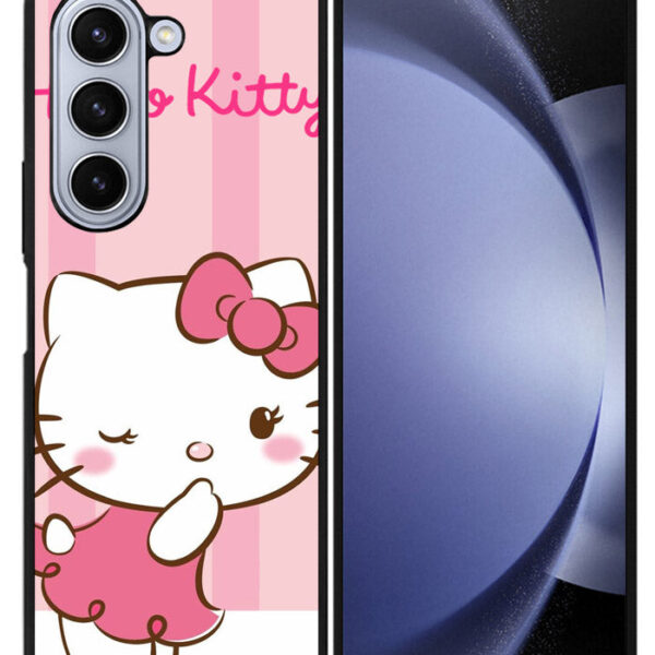 hello kitty cute pink Google Samsung Galaxy Z Fold 5 2023 5G Case CT1206