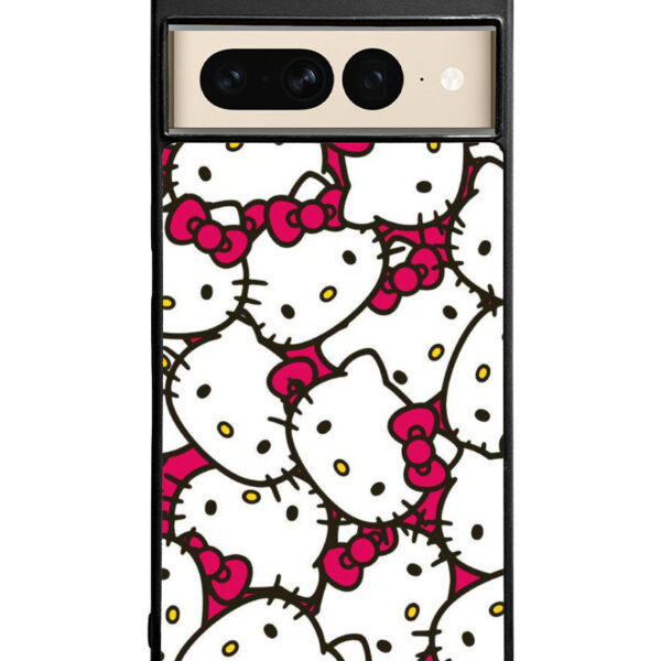 Hello Kitty Face Pattern Google Pixel 7 Pro Case CT5206