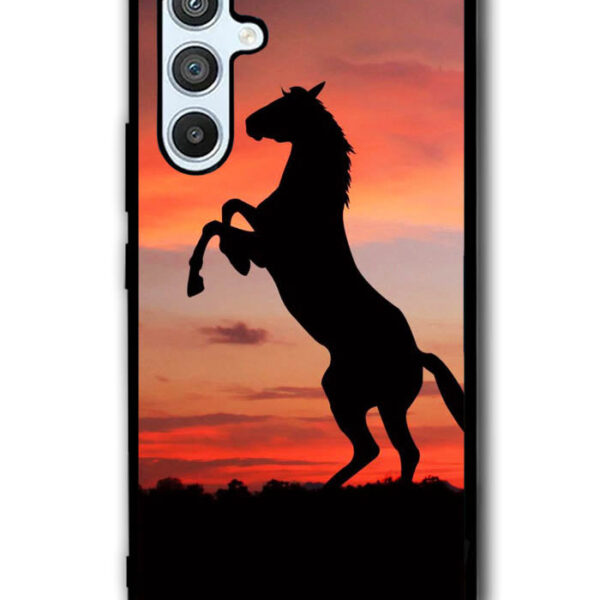 Horse Silhouette On Red Sunset Google Samsung Galaxy A54 5G Case CT1758