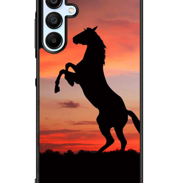 Horse Silhouette On Red Sunset Samsung Galaxy A15 5G Case CT1758