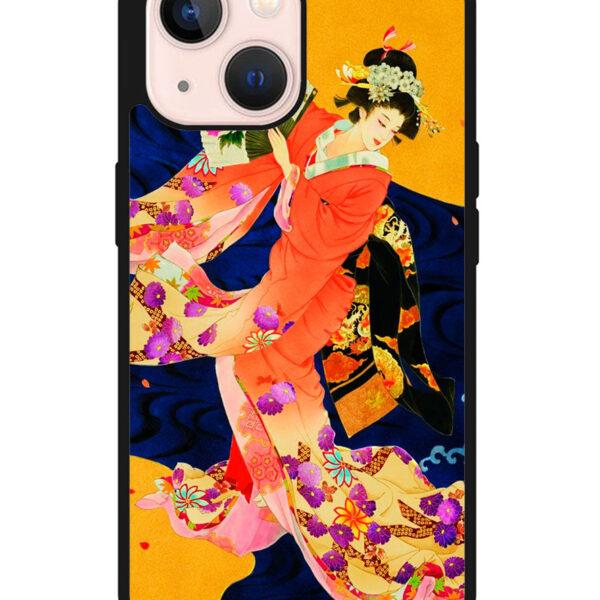 Japanese Geisha Asian Google iPhone 13 Mini Case CT1752