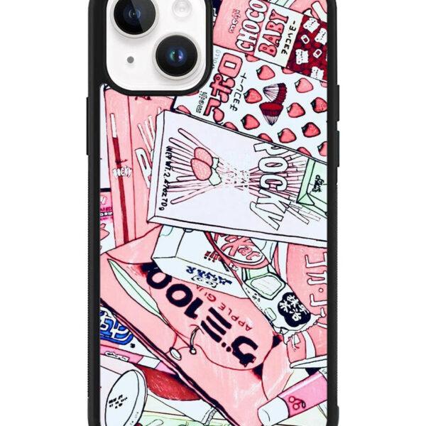 Japanese Pink iPhone 15 Plus Case CT9353
