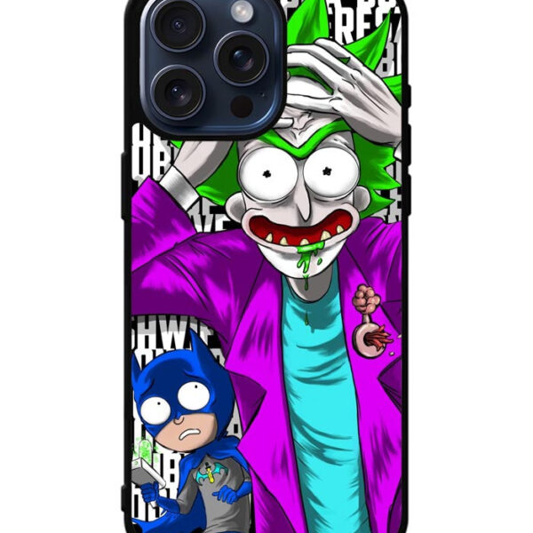 Joker Rick Morty iPhone 15 Pro Max Case CT8238