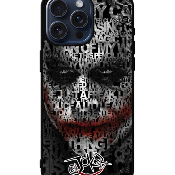 Joker Typography Quotes iPhone 15 Pro Max Case CT3634