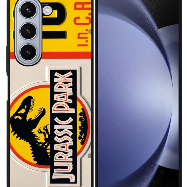 Jurassic Park Jeep License Samsung Galaxy Z Fold 5 2023 5G Case CT3640
