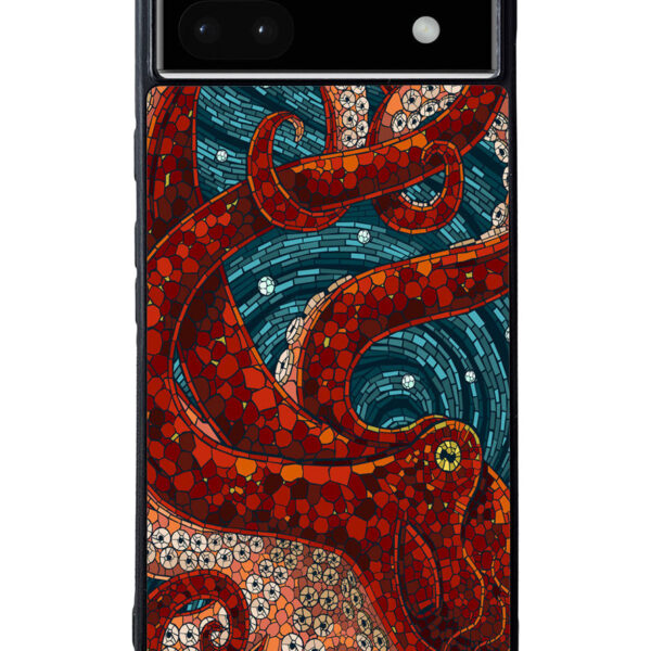 Kraken Octopus Stained Glass Google Google Pixel 6A Case CT1270