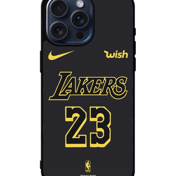 Lakers 23 LeBron iPhone 15 Pro Max Case CT7506