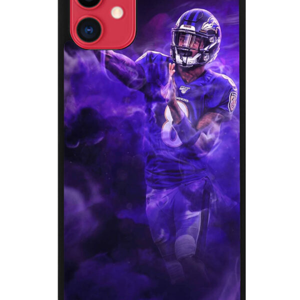 Lamar Jackson Smoke iPhone 11 Case CT7543