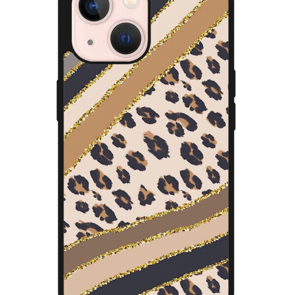 Leopard Gold iPhone 13 Mini Case CT10615