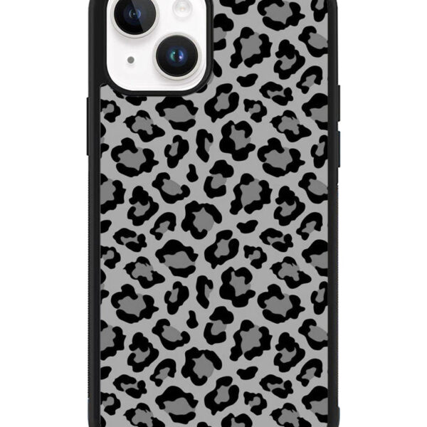 Leopard Grey Pattern iPhone 15 Case CT9852