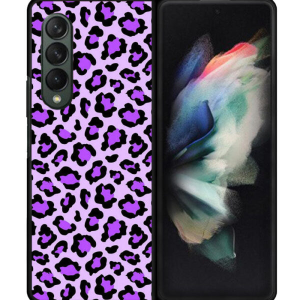 Leopard Purple Pattern Samsung Galaxy Z Fold 4 5G CT9855