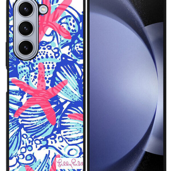 Lilly Pulitzer Pretty Escape Google Samsung Galaxy Z Fold 5 2023 5G Case CT1343