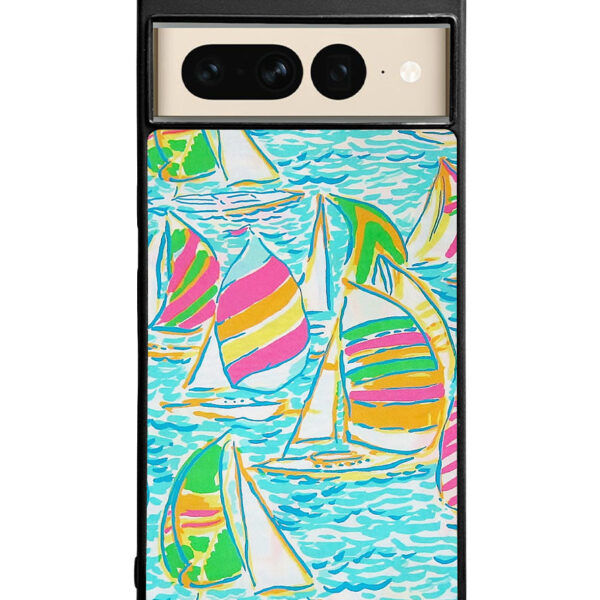 Lilly Pulitzer Sailboat Google Google Pixel 7 Pro Case CT1301