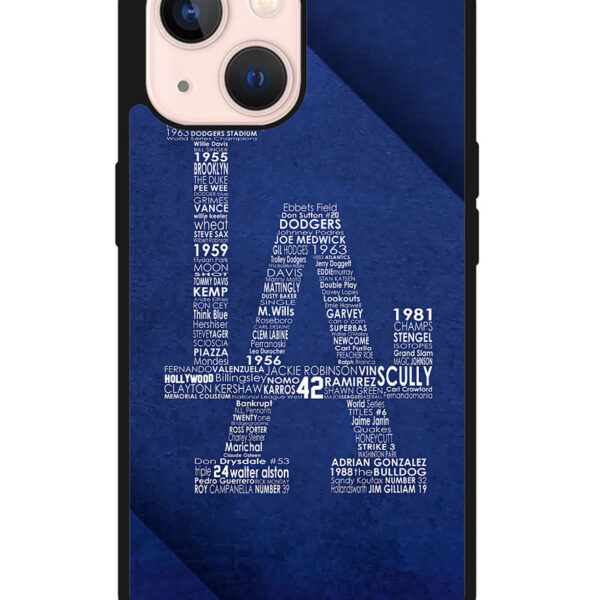 Los Angeles Dodgers LA Google iPhone 13 Mini Case CT0892