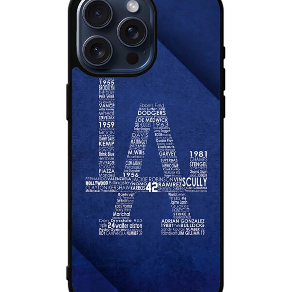 Los Angeles Dodgers LA iPhone 15 Pro Max Case CT0892