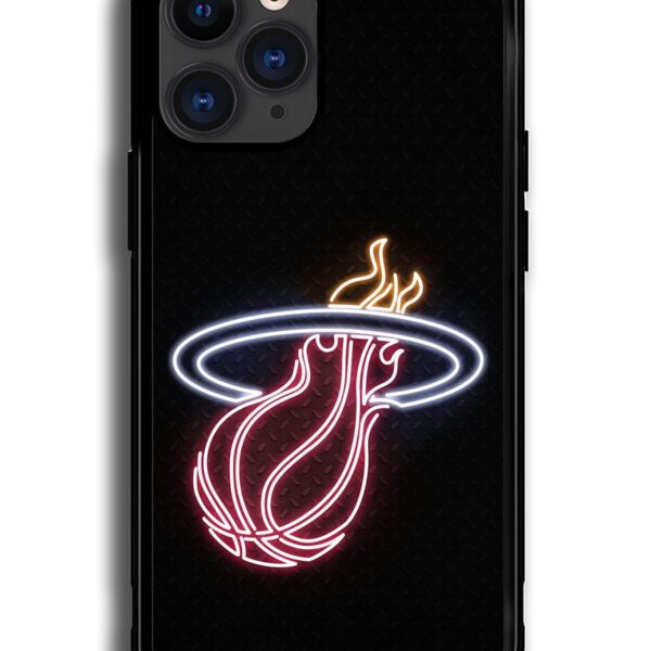 Miami Heat Neon Logo iPhone 12 Pro Case CT1558