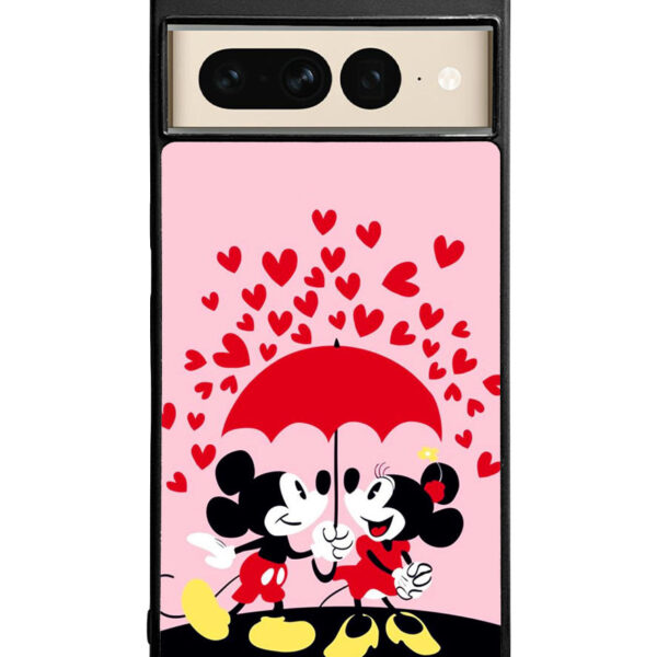 Mickey And Minnie Mouse Rain Love Google Google Pixel 7 Pro Case CT1134