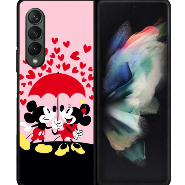 Mickey And Minnie Mouse Rain Love Google Samsung Galaxy Z Fold 3 5G CT1134