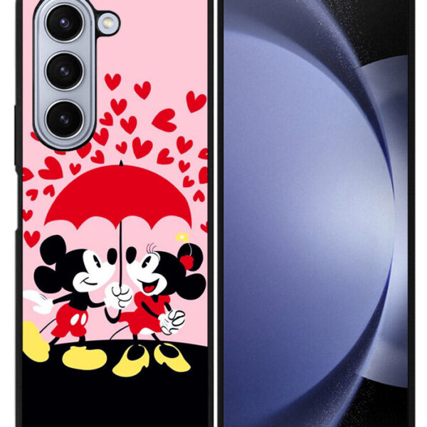 Mickey And Minnie Mouse Rain Love Google Samsung Galaxy Z Fold 5 2023 5G Case CT1134