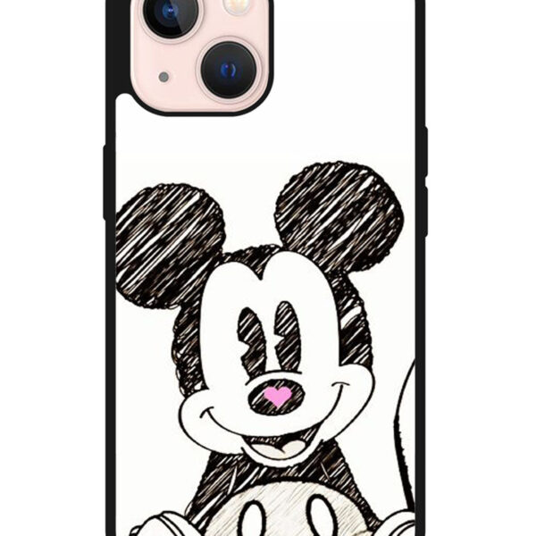 Mickey Mouse Hand Drawing iPhone 13 Mini Case CT3275