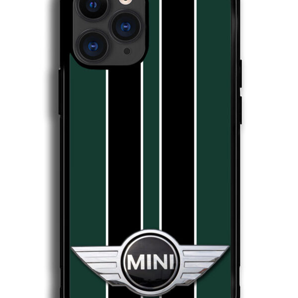 Mini Cooper Style British Racing Black Green iPhone 13 Pro Max Case CT0695