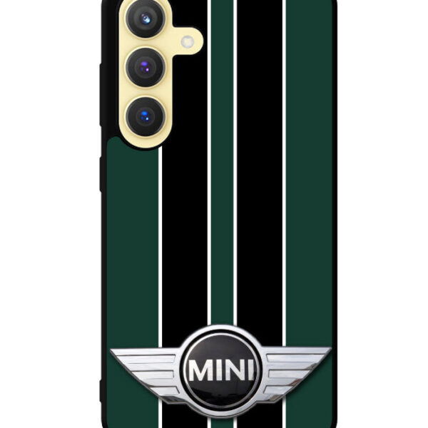 Mini Cooper Style British Racing Black Green Samsung Galaxy S24 Plus Case CT0695