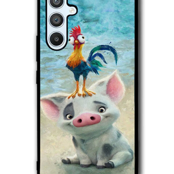 Moana Pua Pig Heihei Beach Samsung Galaxy A54 5G Case CT9034