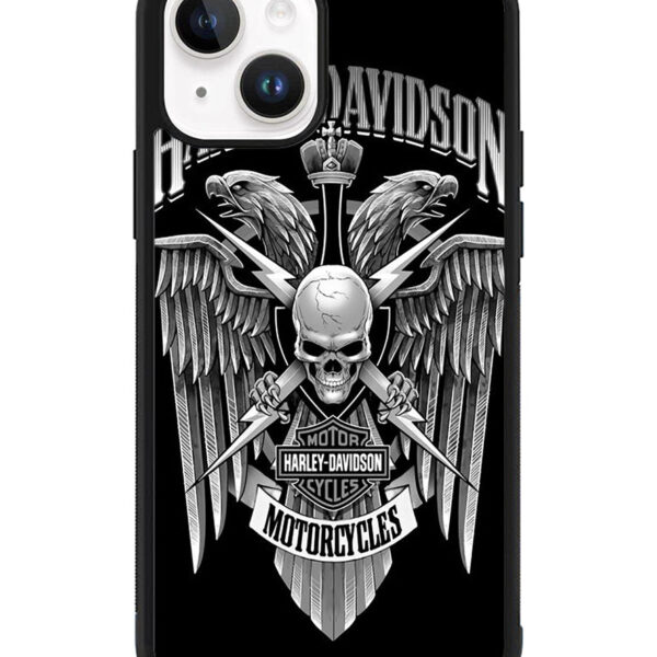 Motor Harley Davidson Skull iPhone 15 Plus Case CT7004