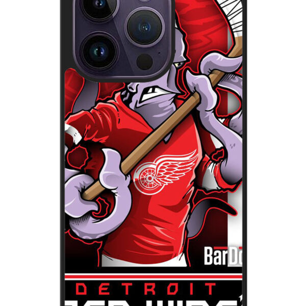 NHL Cartoon Mascout Detroit Red Wings Google iPhone 14 Pro Case CT1310