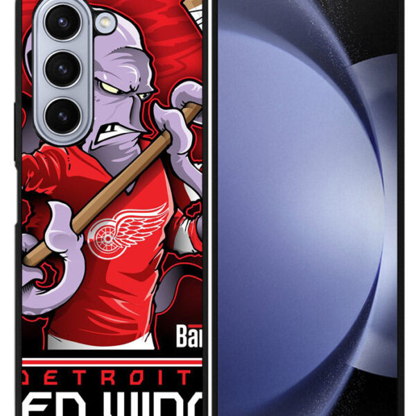 NHL Cartoon Mascout Detroit Red Wings Google Samsung Galaxy Z Fold 5 2023 5G Case CT1310