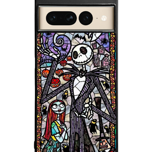 Nightmare Before Christmas Art Glass Google Google Pixel 7 Pro Case CT1351