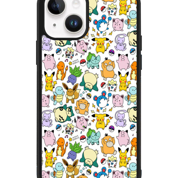 Pattern Pokemon iPhone 15 Case CT9010