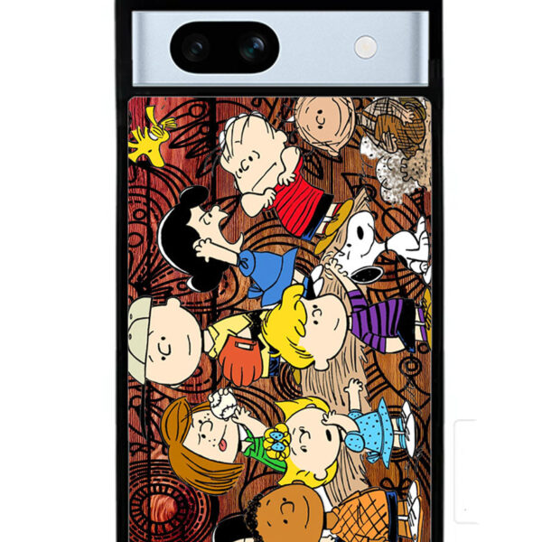 Peanuts In Background Wood Art Google Google Pixel 7A Case CT0228