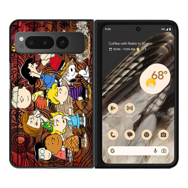 Peanuts In Background Wood Art Google Pixel Fold CT0228