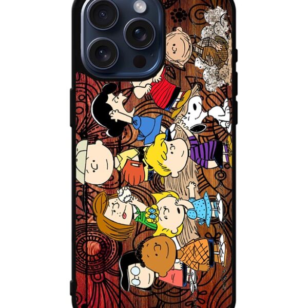 Peanuts In Background Wood Art iPhone 15 Pro Max Case CT0228