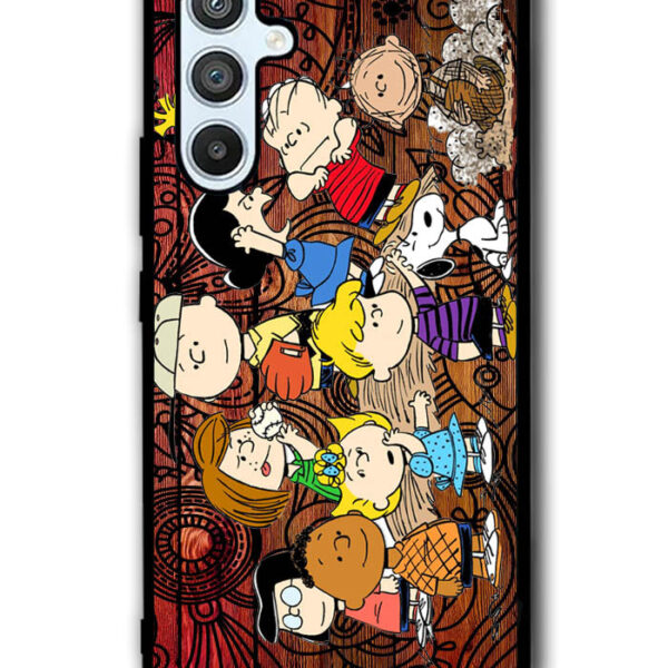 Peanuts In Background Wood Art Samsung Galaxy A54 5G Case CT0228