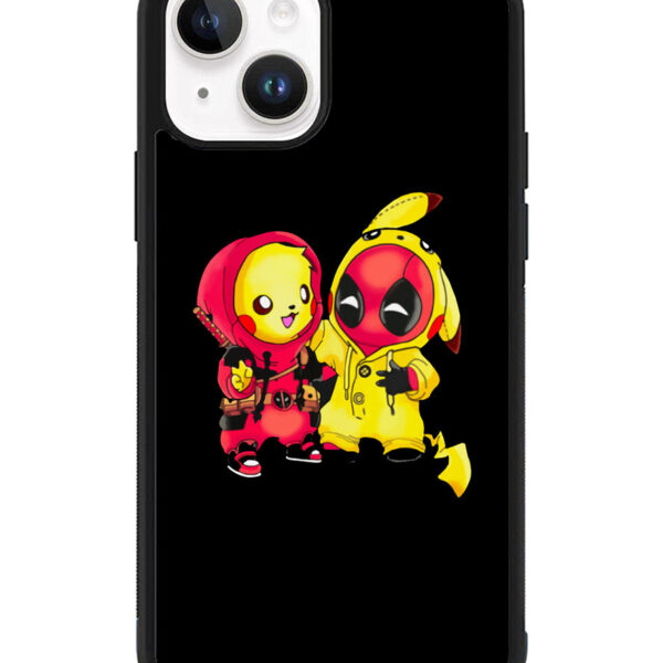 pikachu Pokemon and Deadpool iPhone 15 Case CT2907