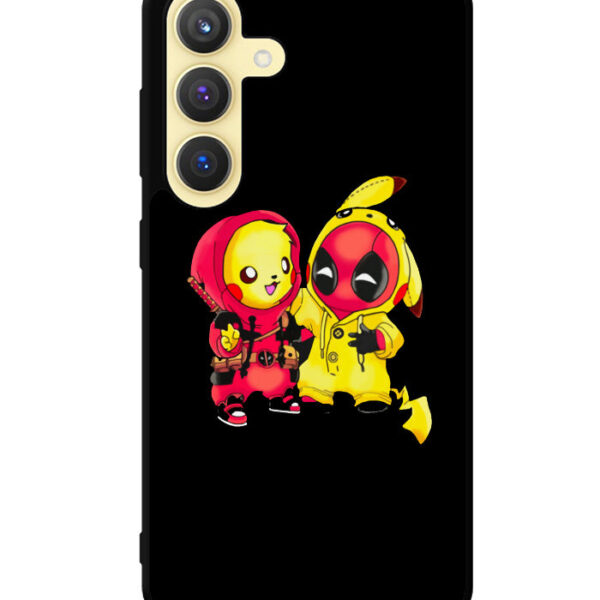 pikachu Pokemon and Deadpool Samsung Galaxy S24 Plus Case CT2907