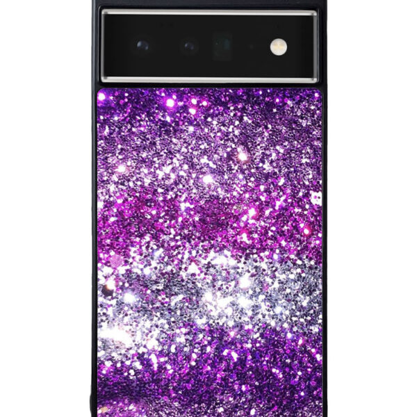 Pink Purple Silver Bling Sparkling Sparkles Google Pixel 6 Pro Case CT1119