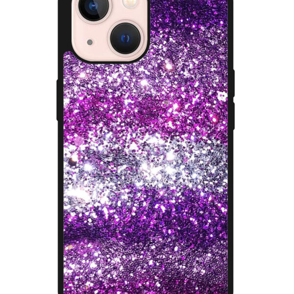 Pink Purple Silver Bling Sparkling Sparkles iPhone 13 Case CT1119