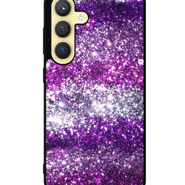 Pink Purple Silver Bling Sparkling Sparkles Samsung Galaxy S24 Plus Case CT2916