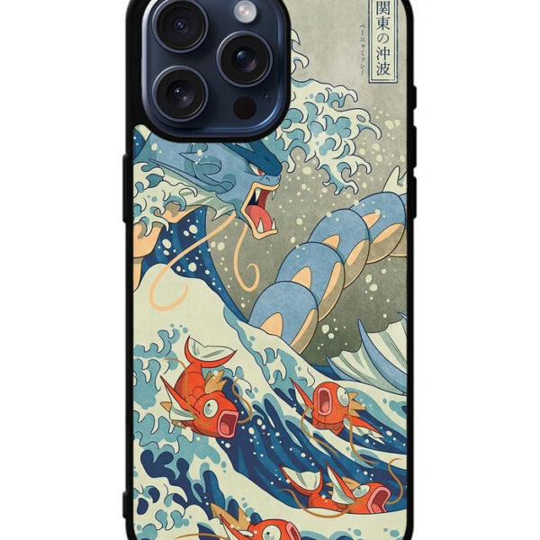 Pokemon Gyarados Kanagawa iPhone 15 Pro Max Case CT10101