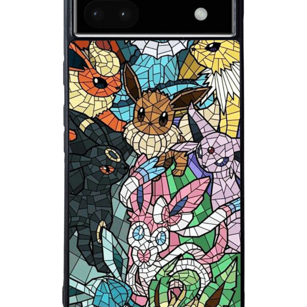 pokemon stained glass Google Pixel 6A Case CT7261