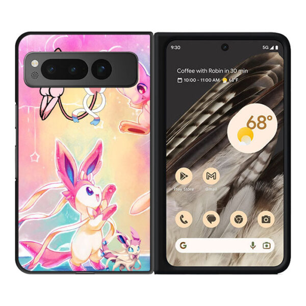 Pokemon Sylveon and Mew Google Pixel Fold CT0810