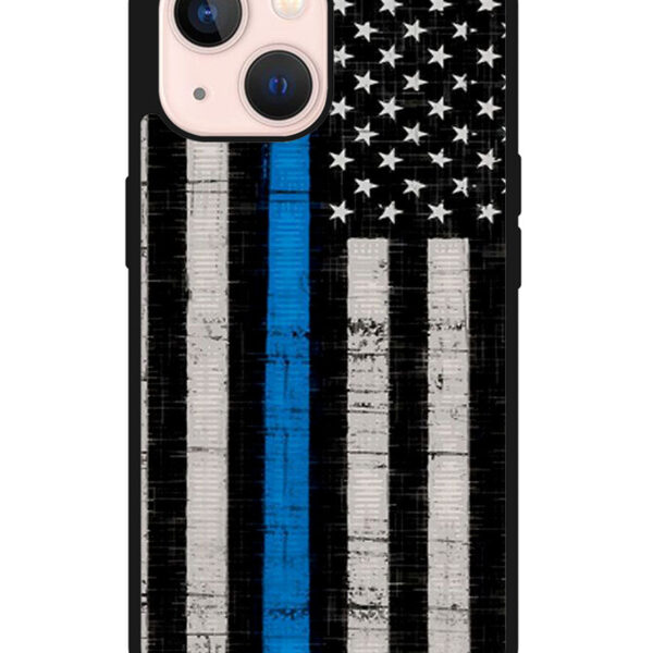 Police Blue Line Flag iPhone 13 Case CT1320