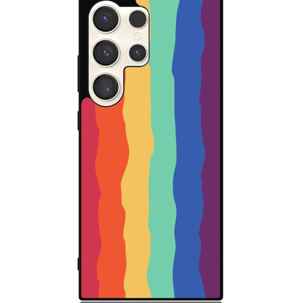 Pride Rainbow Stripes Samsung Galaxy S24 Ultra Case CT8576