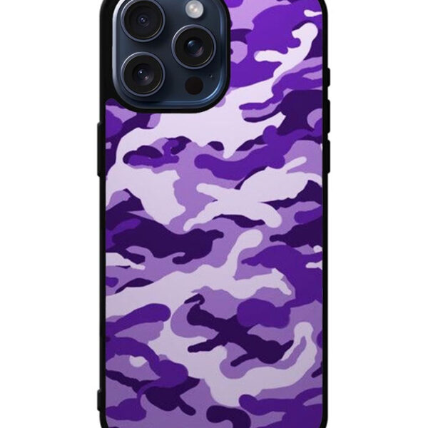 Purple Camouflage iPhone 15 Pro Case CT7928