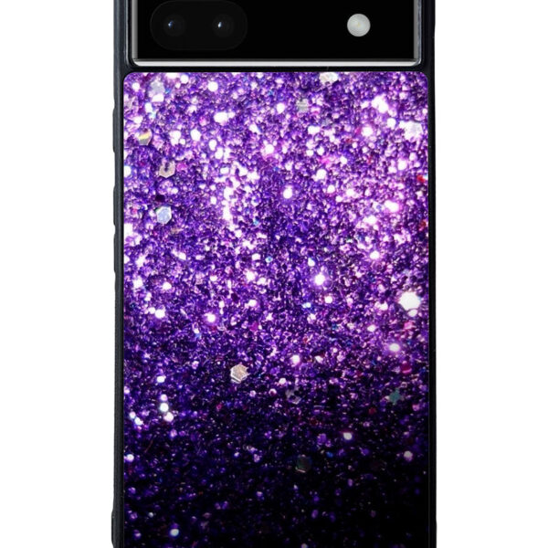 Purple Sparkling Glitter Google Google Pixel 6A Case CT1255